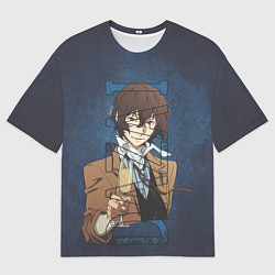 Мужская футболка оверсайз Дазай Осаму Dazai Osamu bungou stray dogs