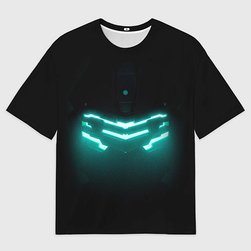 Мужская футболка оверсайз DEAD SPACE ШЛЕМ АЙЗЕКА / 3D-принт – фото 1