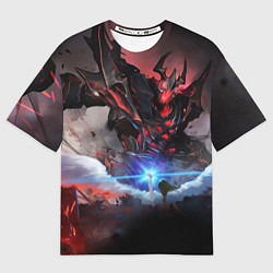 Мужская футболка оверсайз DOTA ТЕНЬ, SHADOW FIEND
