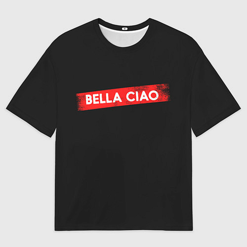 Мужская футболка оверсайз BELLA CIAO БУМАЖНЫЙ ДОМ / 3D-принт – фото 1