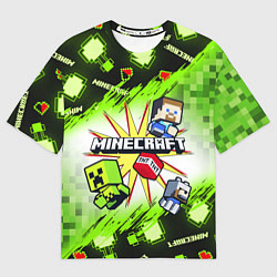 Футболка оверсайз мужская MINECRAFT ART МАЙНКРАФТ АРТ, цвет: 3D-принт