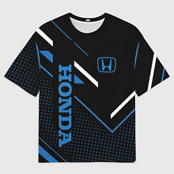 Мужская футболка оверсайз HONDA, ХОНДА ГЕОМЕТРИЯ