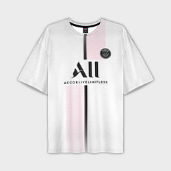 Мужская футболка оверсайз Messi 30 PSG Pink Theme
