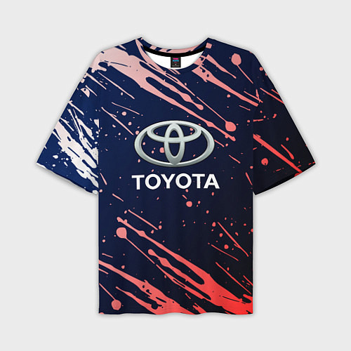 Мужская футболка оверсайз Toyota градиент / 3D-принт – фото 1