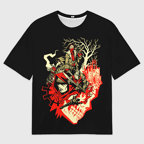 Мужская футболка оверсайз Darkest Dungeon - Темнейшее подземелье / 3D-принт – фото 1