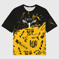 Футболка оверсайз мужская Паттерн Tokyo Revengers, цвет: 3D-принт
