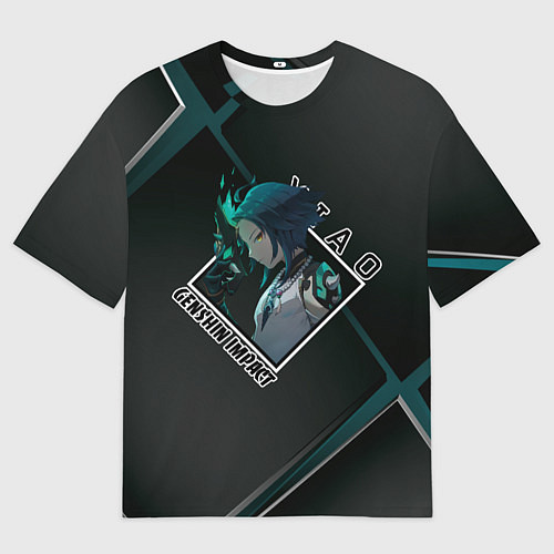 Мужская футболка оверсайз Сяо Xiao, Genshin Impact / 3D-принт – фото 1