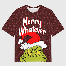 Мужская футболка оверсайз ГРИНЧ GRINCH WHATEVER