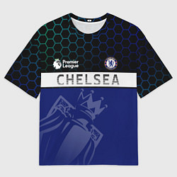 Футболка оверсайз мужская FC Chelsea London ФК Челси Лонон, цвет: 3D-принт