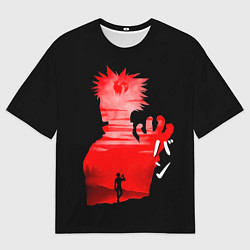 Мужская футболка оверсайз Бан 7 смертных грехов