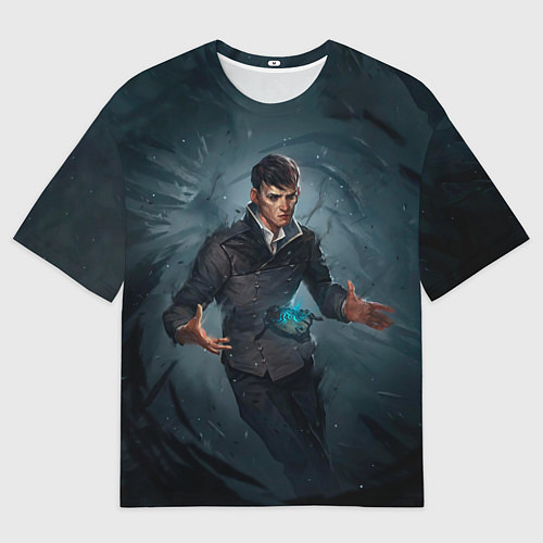 Мужская футболка оверсайз Dishonored art / 3D-принт – фото 1