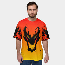 Футболка оверсайз мужская DOTA SHADOW FIEND FIRE, цвет: 3D-принт — фото 2
