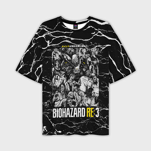 Мужская футболка оверсайз Biohazard re3 / 3D-принт – фото 1