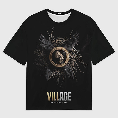 Мужская футболка оверсайз RE Village Wings / 3D-принт – фото 1