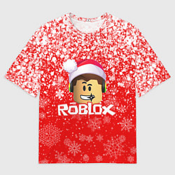 Мужская футболка оверсайз ROBLOX НОВОГОДНИЙ SMILE 2022