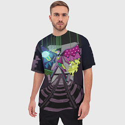 Футболка оверсайз мужская Spamton: BIG SHOT ! Deltarune Спамтон, цвет: 3D-принт — фото 2
