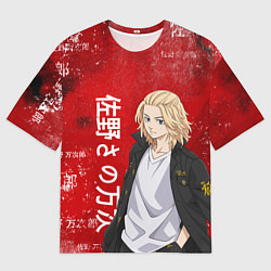 Футболка оверсайз мужская МАЙКИ МАНДЗИРО ТОСВА RED, цвет: 3D-принт