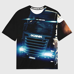 Мужская футболка оверсайз SCANIA Дальнобой 2022