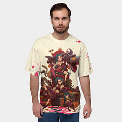 Футболка оверсайз мужская ЛИГА ЛЕГЕНД JINX ARCANE, цвет: 3D-принт — фото 2