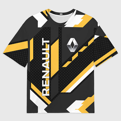 Мужская футболка оверсайз RENAULT GEOMETRY SPORT / 3D-принт – фото 1