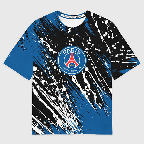 Мужская футболка оверсайз PSG футбольный клуб / 3D-принт – фото 1