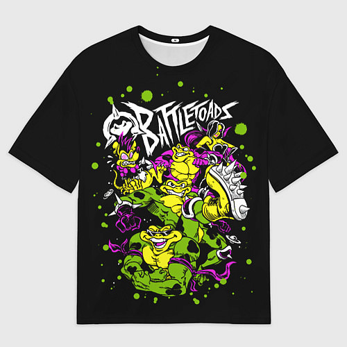 Мужская футболка оверсайз Battletoads - Боевые Жабы / 3D-принт – фото 1