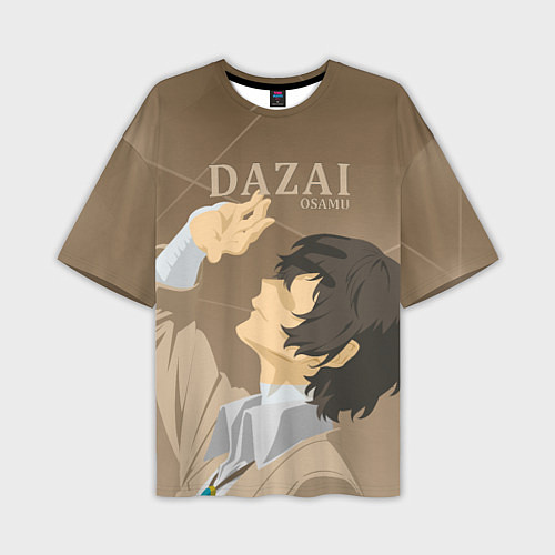 Мужская футболка оверсайз Дазай Осаму Dazai Osamu, bungou stray dogs образ / 3D-принт – фото 1