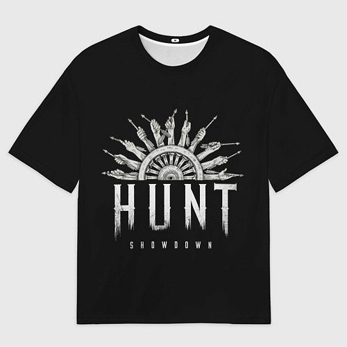 Мужская футболка оверсайз Колесо охоты / 3D-принт – фото 1