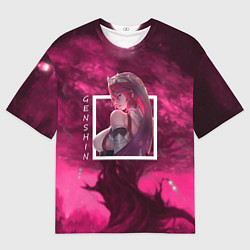 Футболка оверсайз мужская Розария Rosaria, Genshin Impact Геншин импакт, цвет: 3D-принт