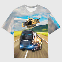 Мужская футболка оверсайз Euro Truck Simulator