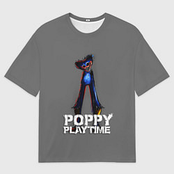 Мужская футболка оверсайз HUGGY WUGGY POPPY PLAYTIME