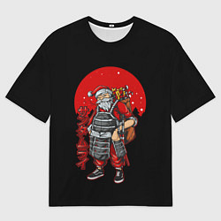 Футболка оверсайз мужская САНТАСАМУРАЙ, цвет: 3D-принт