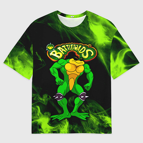 Мужская футболка оверсайз Battletoads Rash / 3D-принт – фото 1