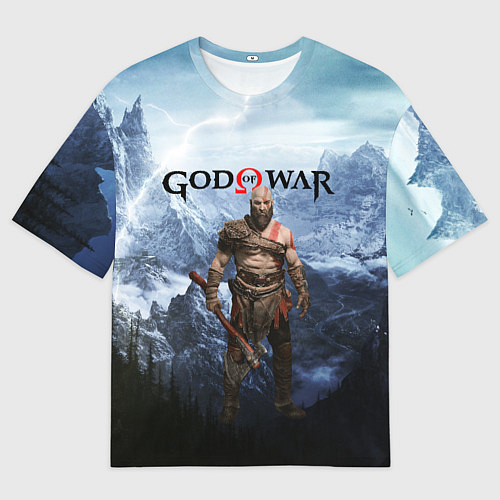 Мужская футболка оверсайз Великий God of War Z / 3D-принт – фото 1
