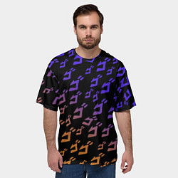 Футболка оверсайз мужская JOJOS BIZARRE ADVENTURE PATTERN, цвет: 3D-принт — фото 2