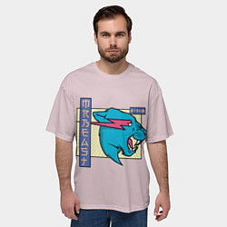 Футболка оверсайз мужская Mr Beast Japan Full Print, цвет: 3D-принт — фото 2