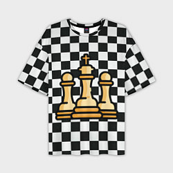 Мужская футболка оверсайз ChessKing Abstraction