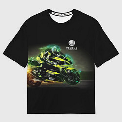 Мужская футболка оверсайз YAMAHA - famous racing team!