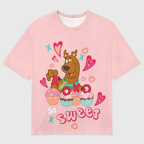 Мужская футболка оверсайз XoXo So Sweet / 3D-принт – фото 1