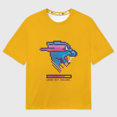 Мужская футболка оверсайз Mr Beast Pixel Art / 3D-принт – фото 1