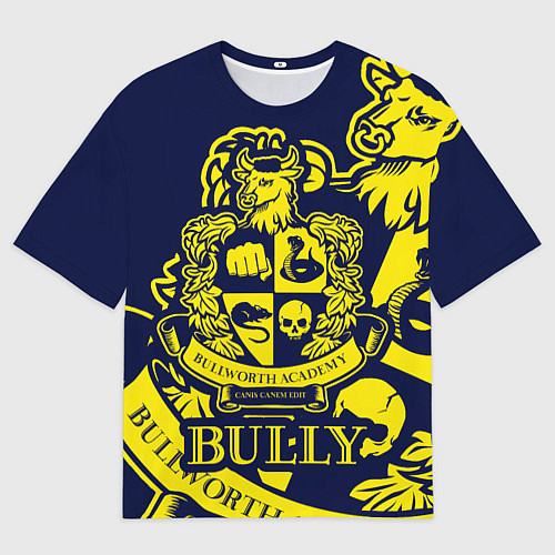 Мужская футболка оверсайз Bully, Bullworth Academy / 3D-принт – фото 1