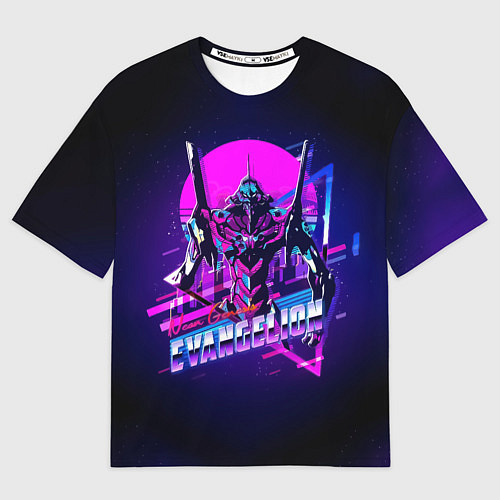 Мужская футболка оверсайз Ева 01 - Neon Genesis Evangelion / 3D-принт – фото 1