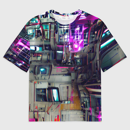 Мужская футболка оверсайз Инженерия / 3D-принт – фото 1