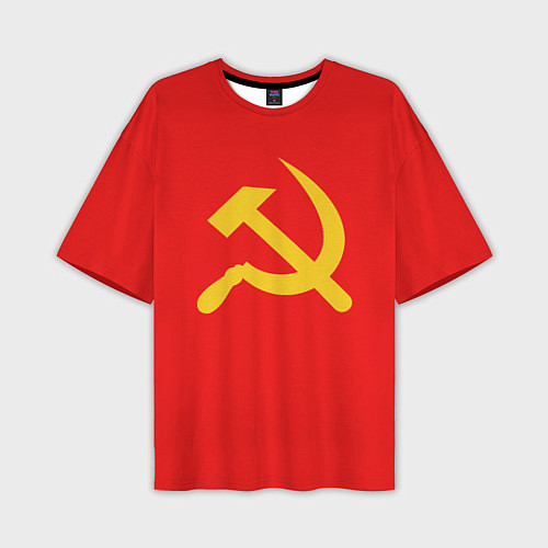 Мужская футболка оверсайз Красный Советский союз / 3D-принт – фото 1
