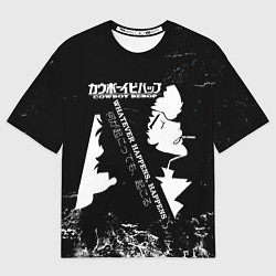 Мужская футболка оверсайз Ичиго, Бякуя, Тосиро и Гин - Bleach