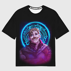 Мужская футболка оверсайз ЭСКАНОР 7 СМРТЕНЫХ ГРЕХОВ НЕОН