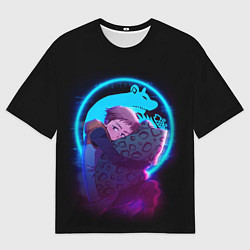 Мужская футболка оверсайз КИНГ 7 СМЕРТНЫХ ГРЕХОВ НЕОН