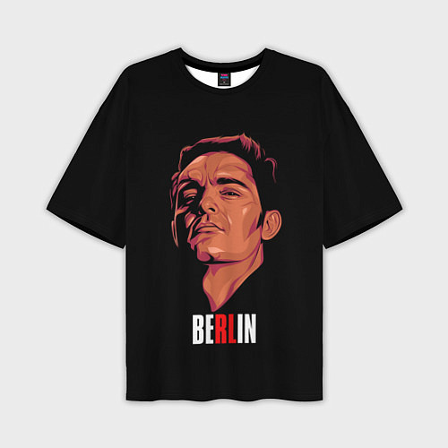 Мужская футболка оверсайз БЕРЛИН, БУМАЖНЫЙ ДОМ / 3D-принт – фото 1