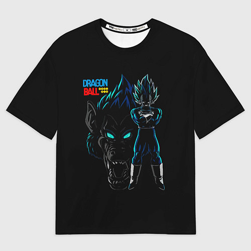 Мужская футболка оверсайз Dragon Ball Z Dark / 3D-принт – фото 1