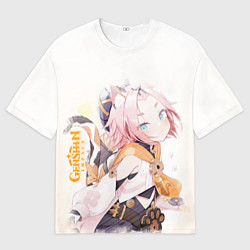 Мужская футболка оверсайз Диона из Genshin Impact